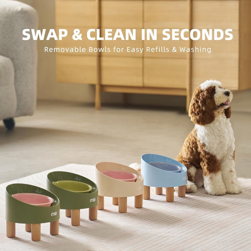 MS!MAKE SURE Spring Roll Single Cat Bowls Pink - Image 5